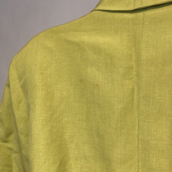 NWT Vintage Women’s Avenue Linen Shift Neon Green Dress - Picture 6 of 7
